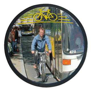 Miroir angle mort de rue pour 2 roues CYCLOMIR®