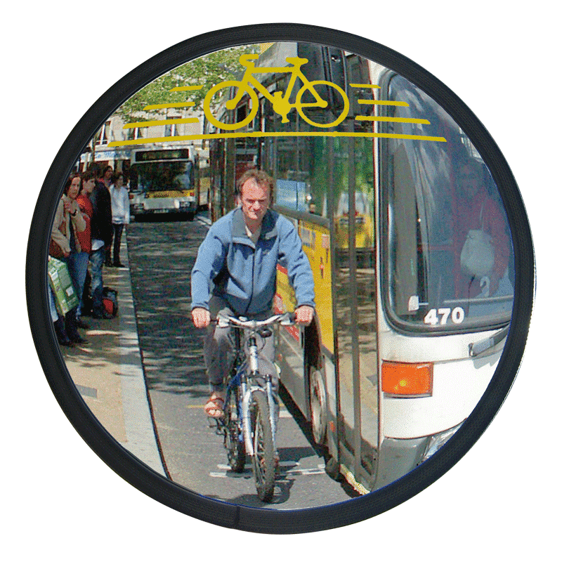 Miroir angle mort de rue pour 2 roues CYCLOMIR® - Vialux