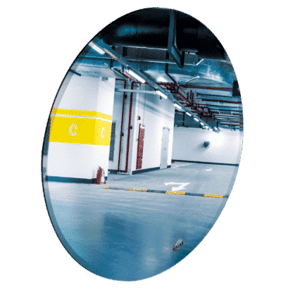 Miroir de parking incassable et convexe