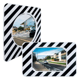 Miroir de rue règlementaire en agglomération