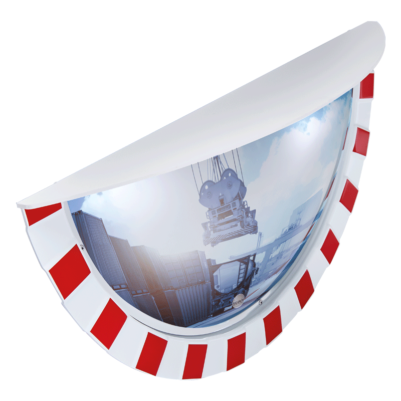 Miroir industriel à casquette