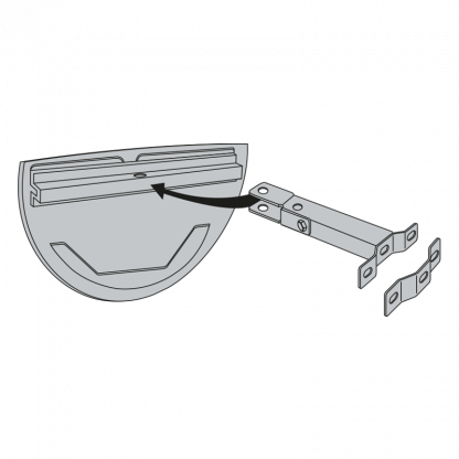 Miroir industriel à casquette